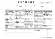 訪問介護記録票／介護記録サンプル（１０）